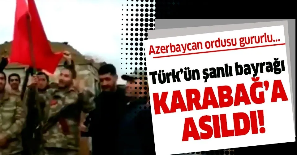 Azerbaycan Ordusu Turk Bayragini Daglik Karabag A Dikti Takvim