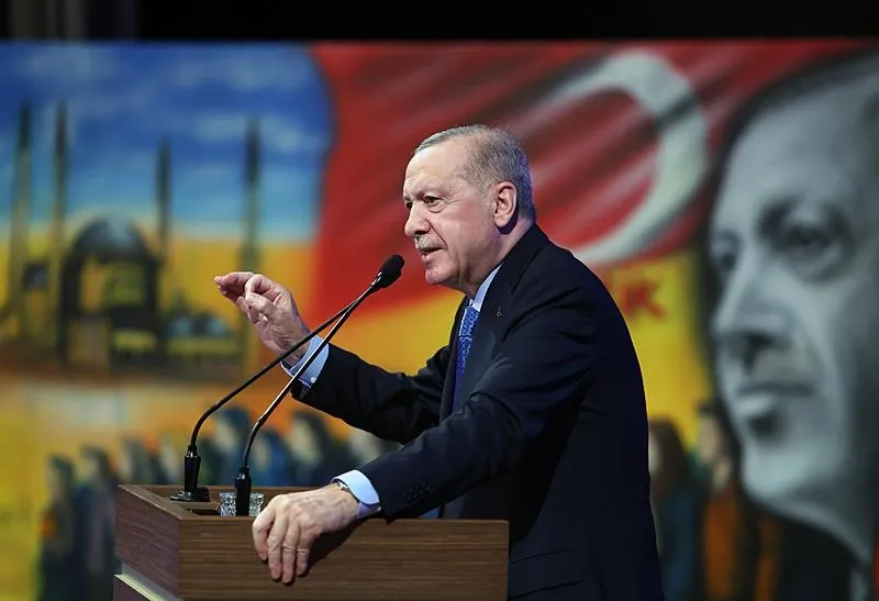 Başkan Erdoğan Erdoğan, AK Parti Kongre Merkezi'nde düzenlenen AK Gençlik Strateji ve İstişare Kampı Kapanış Programı'na katılarak konuşma yaptı. (AA)