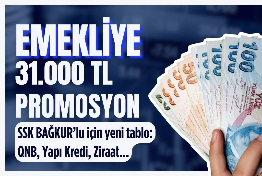 SSK BAĞ-KUR emeklisine 31.000 TL promosyon! Kasım ayı ek ödeme listesi değişti: 16.000-19.000 TL üstü maaş alan...