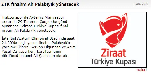 Son dakika haberi | Ziraat Türkiye Kupası'nda Trabzonspor - Alanyaspor maçının hakemi belli oldu-2
