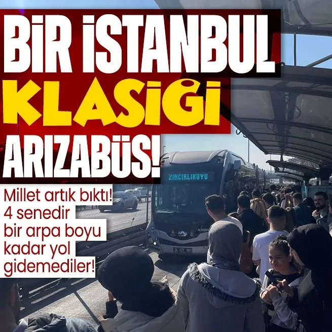 Son dakika: İstanbulda yine metrobüs arızası! Vatandaşlardan tepki yağdı