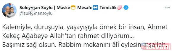 Ahmet Kekeç'in vefatının ardından başsağlığı dilekleri - 13