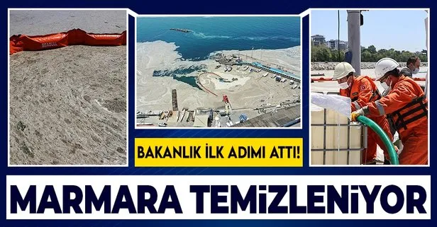 Deniz salyası müsilaj için ilk adım atıldı! Marmara’da temizlik başladı!