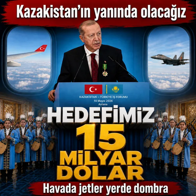 Başkan Erdoğandan Kazakistan çıkarması: 15 milyar dolarlık ticaret hedefiyle 13 anlaşmaya imza atıldı