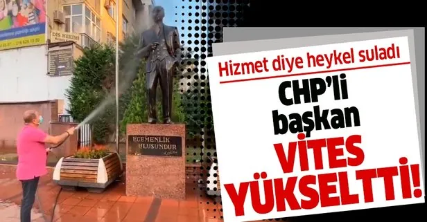 Heykel belediyeciliği tam gaz devam! CHP’li Maltepe Belediye Başkanı Ali Kılıç, Atatürk heykelini yıkadı