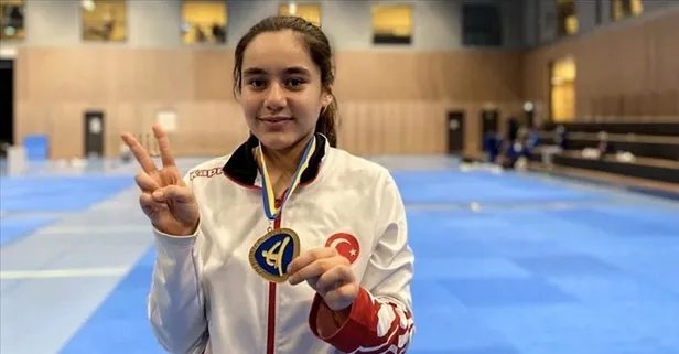 2023 Avrupa Oyunları’nda milli tekvandocu Sude Yaren Uzunçavdar, kadınlar 73 kiloda altın madalya kazandı