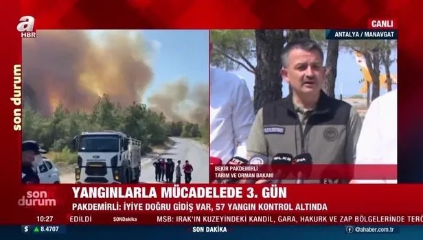 'BAĞKUR SGK ve kredi borçlarına erteleme' CANLI YAYIN: Bakan Pakdemirli'den yangına dair son dakika açıklaması