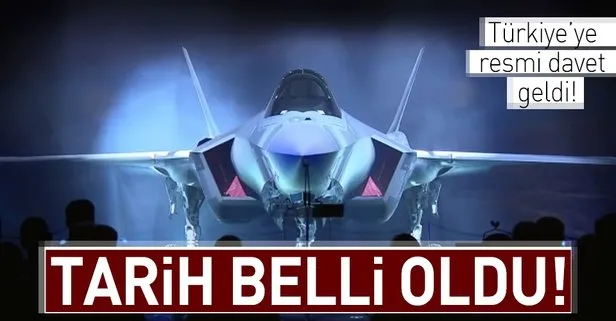 F-35 için Türkiye’ye resmi davet yapıldı
