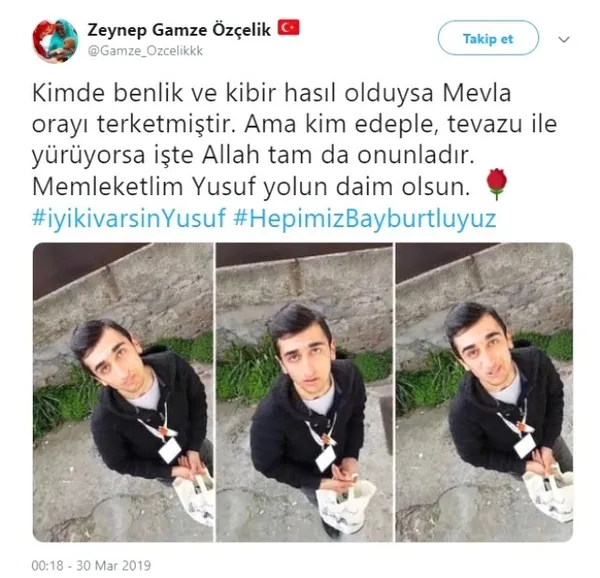 Gamze Özçelik'ten, İyi Partili Mine Koraş tarafından aşağılanan Yusuf Özoğul'a destek: Memleketlim Yusuf yolun daim olsun-3