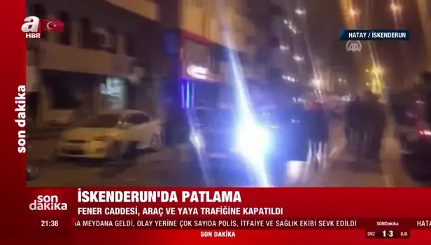 Hatay İskenderun'da patlama! İşte bölgeden ilk görüntüler...