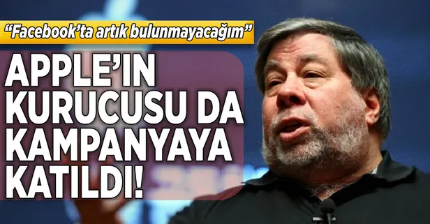 Apple'ın kurucusundan 'Facebook'u silin' kampanyasına destek