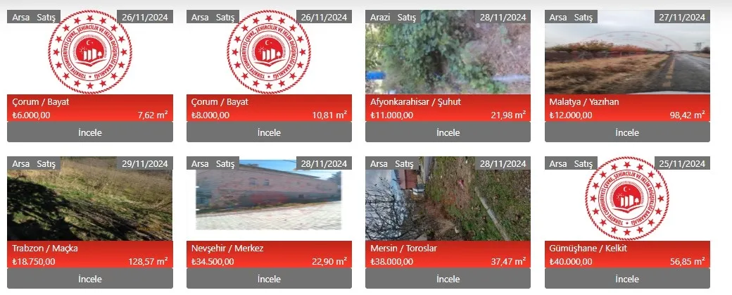 Milli Emlak onlarca ilde 6.000 TL'den başlayan fiyatla imarlı arsa satıyor - 5