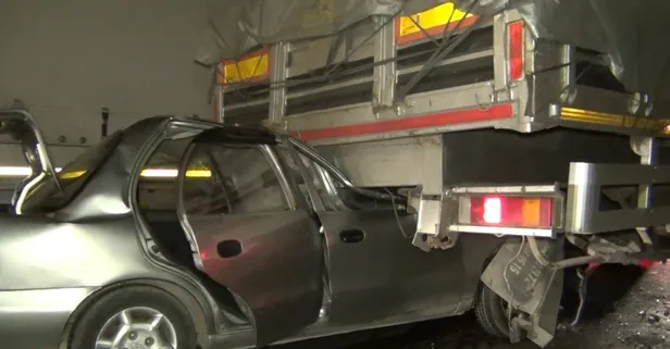 Kırıkkale’de feci kaza! Ok gibi saplandı