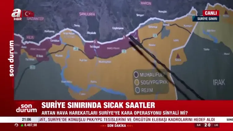 Suriye sınırında sıcak saatler!