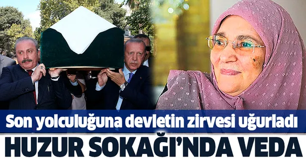 ‘Huzur Sokağı’nda veda! Şule Yüksel Şenler'i son yolculuğuna devletin zirvesi uğurladı