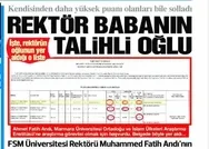 CHP yandaşı Sözcü yine baltayı taşa vurdu! Rektör babanın talihli oğlu başlıklı haberi de yalan çıktı