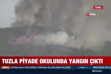 TUZLA PİYADE OKULU'NDA YANGIN!