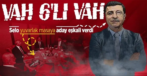 HDP’li Selahattin Demirtaş 6’lı masaya aday eşkali çizdi