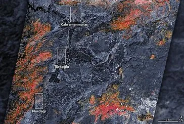 NASA’dan deprem hasarını gösteren harita! Türkiye...