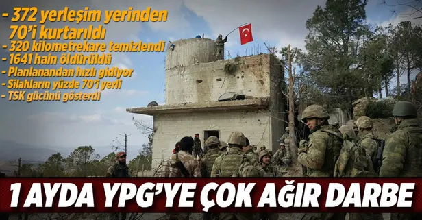 'Zeytin Dalı Harekâtı'nda 1 ay geride kaldı