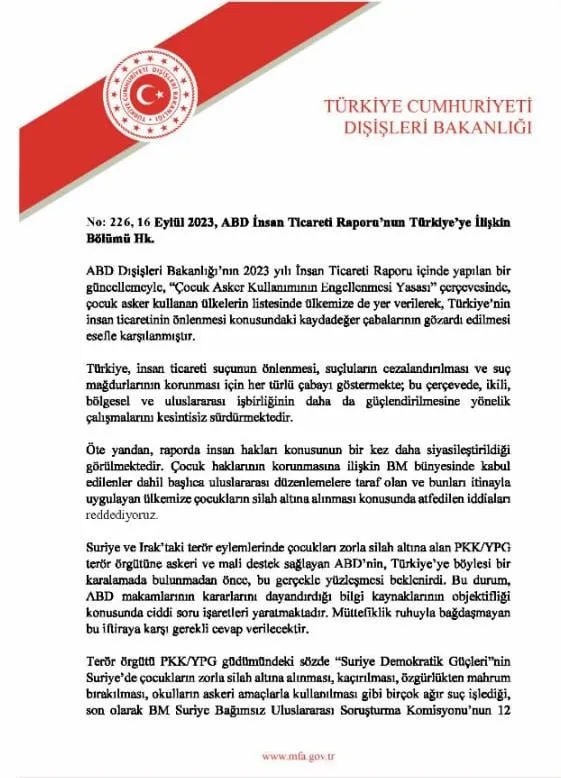 Dışişleri Bakanlığı'ndan ABD'ye sert tepki: "Atfedilen iddiaları reddediyoruz"-2