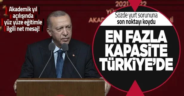 Başkan Erdoğan’dan Yükseköğretim Akademik Yıl Açılış Töreni’nde önemli açıklamalar