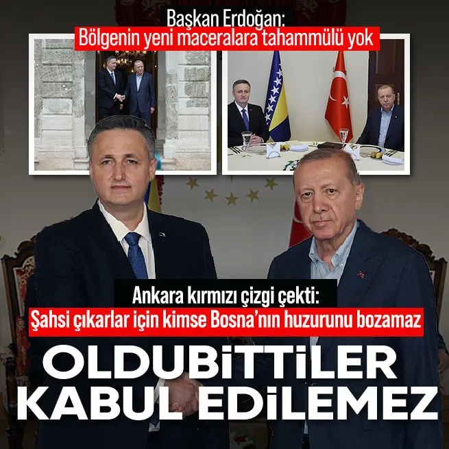 Başkan Erdoğan Becirovic’i ağırladı: Bölgenin yeni maceralara tahammülü yok