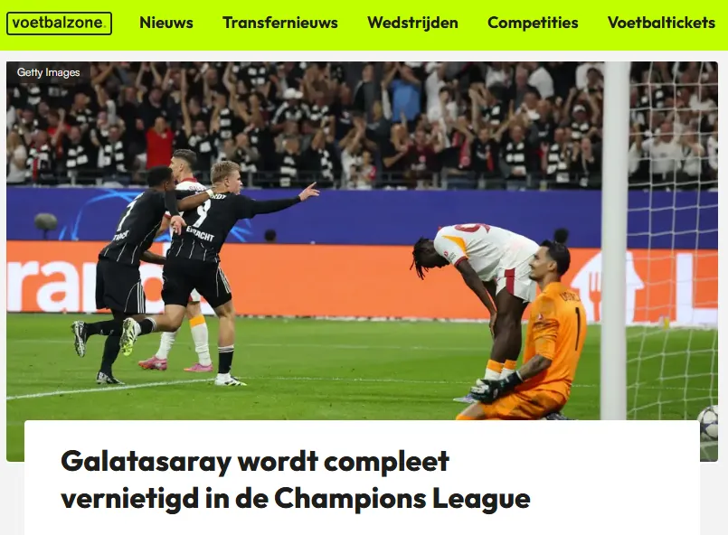 Galatasaray'ın Frankfurt yenilgisi dış basında! - 7