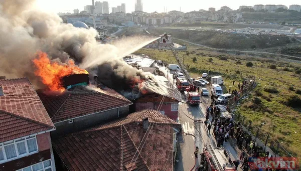 Mahalleyi sokağa döken yangın: Maltepe'de alevler yükseldi - 16