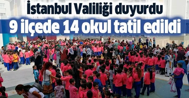 Son Dakika Haberi 27 Eylul Istanbul Da Bugun Hangi Okullar Tatil Edildi Iste Istanbul Valiligi Tatil Olan Okullar Listesi Takvim