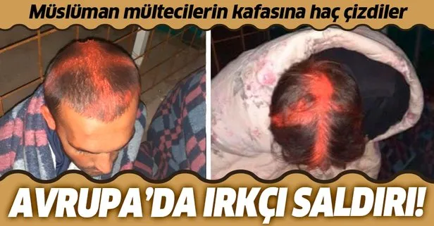 Hırvat polisinden ırkçı saldırı! Müslüman mültecilerin kafasına haç çizdiler