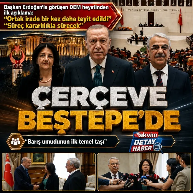 Başkan Erdoğan DEM Parti İmralı heyetini kabul etti! Çerçeve yasa masada