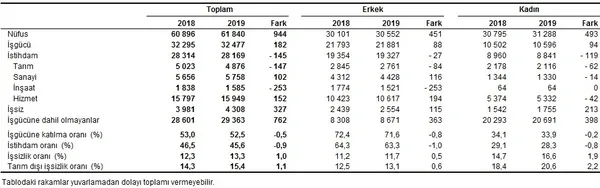 Son dakika: 2019 Kasım dönemi işsizlik rakamları açıklandı-2