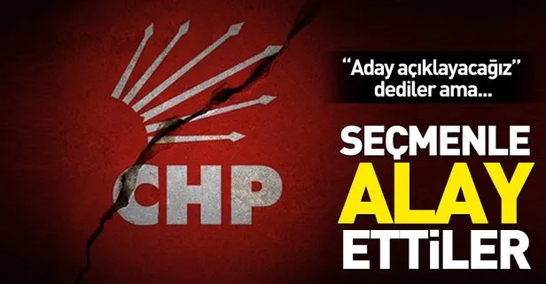 CHPden dalga geçer gibi aday açıklaması