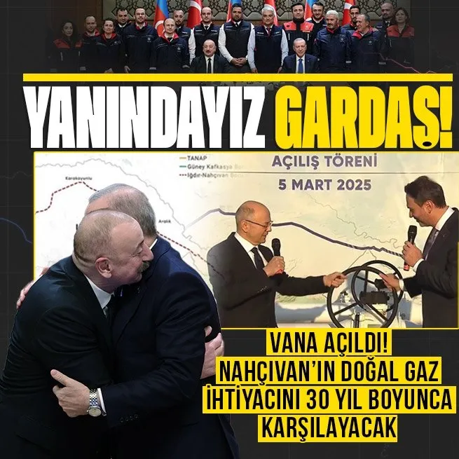 Başkan Erdoğan ve Aliyev’den Iğdır-Nahçıvan Doğal Gaz Boru Hattı’nın açılış töreninde önemli açıklamalar: Yanındayız Gardaş
