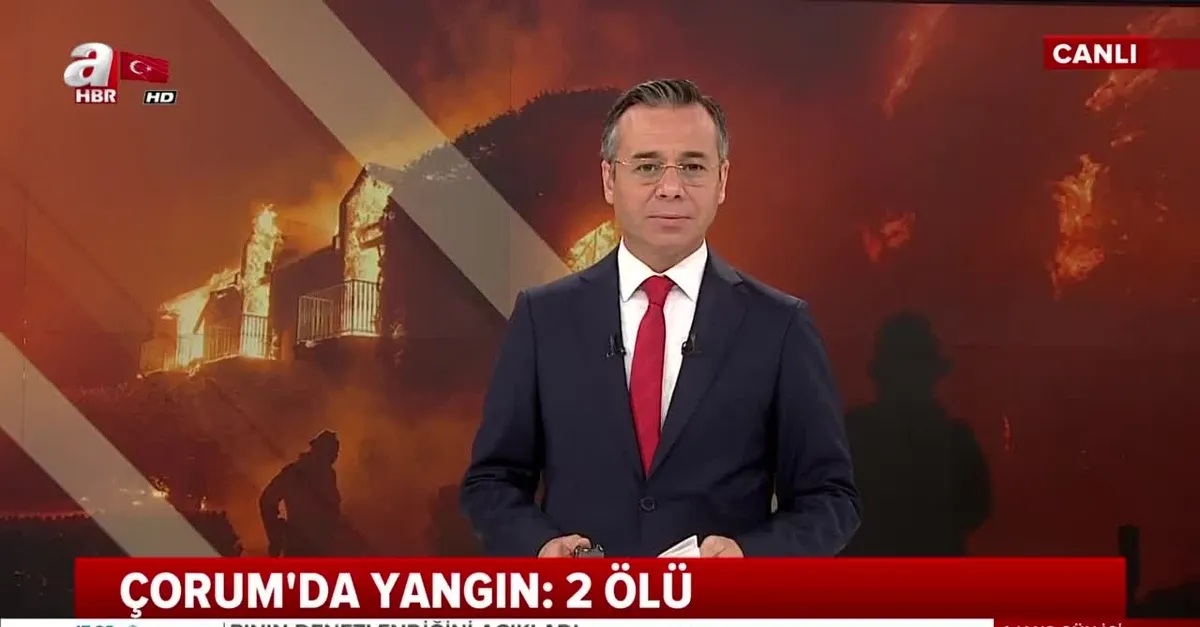 Son dakika: Çorum'da yangın: 2 ölü (Video)