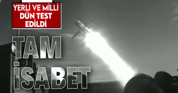 Yerli ve milli imkanlarla üretildi! Atmaca ilk atışında tam isabet