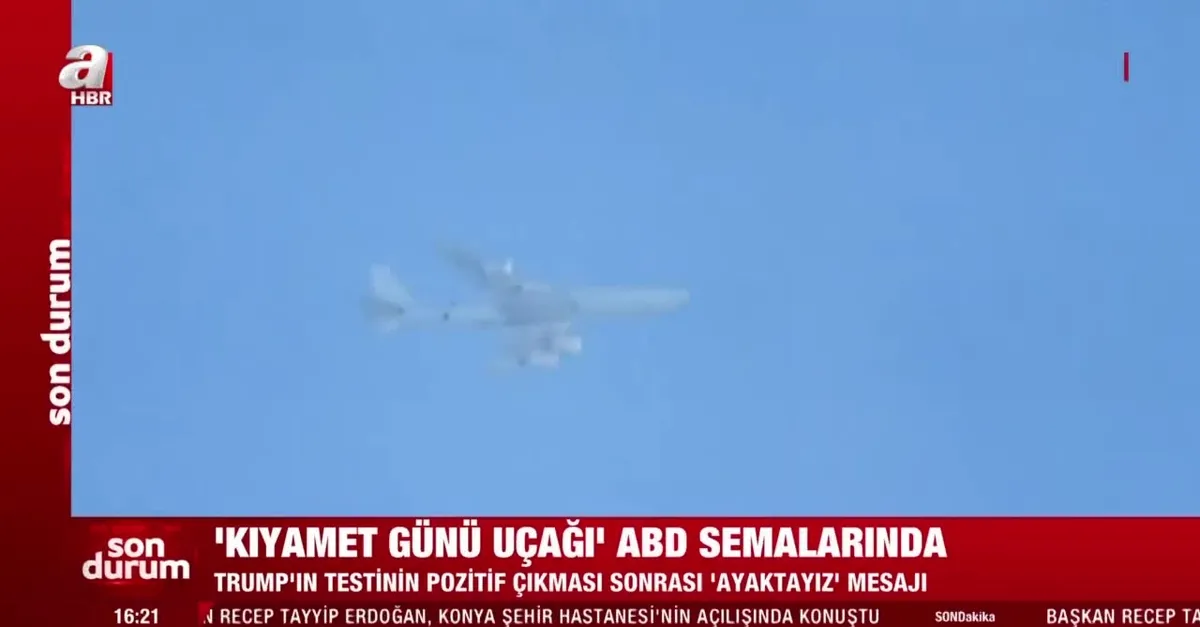 Donald Trump koronavirüse yakalandı, 'Kıyamet günü uçağı' ABD semalarında uçtu! Neler yapıyor neler