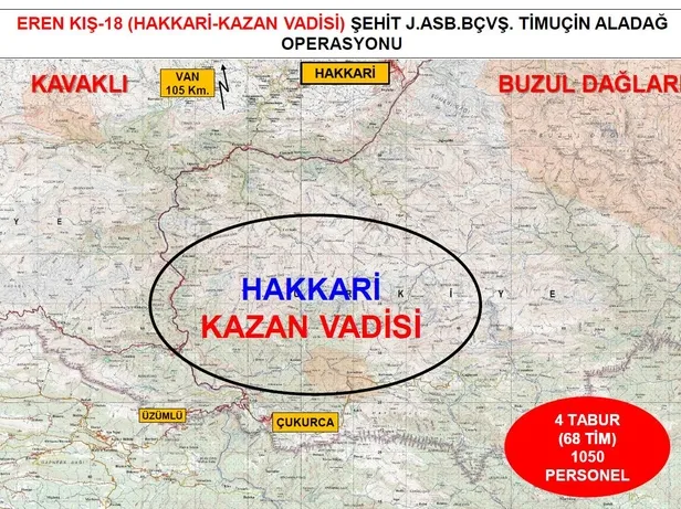 PKK'nın kökü kazınıyor! Eren Kış-18 Hakkari-Kazan Vadisi Şehit Jandarma Astsubay Başçavuş Timuçin Aladağ operasyonu başlatıldı-5
