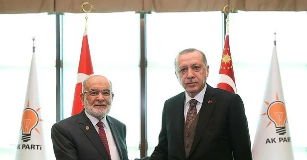 Başkan Erdoğan, Karamollaoğlu ile görüştü