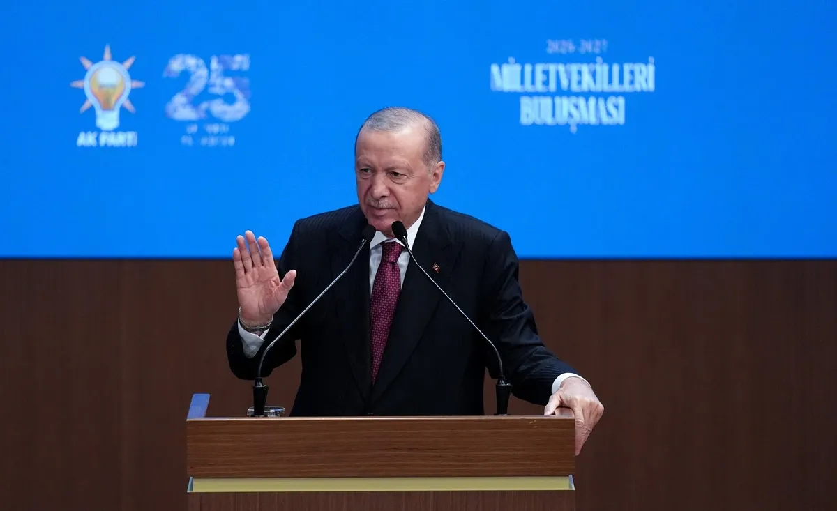 Başkan Erdoğan AK Parti Milletvekilleri ile Yasama Yılı Açılış Toplantısı'na katılarak konuşma yaptı. (Foto: AA)