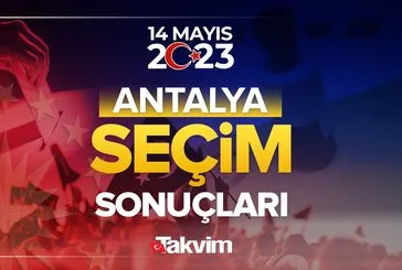 Antalya seçim sonuçları 2023!