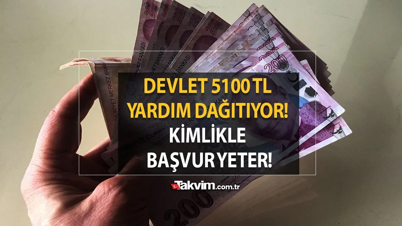 18-55 yaş arası vatandaşlara devlet 5100 TL yardım dağıtıyor!