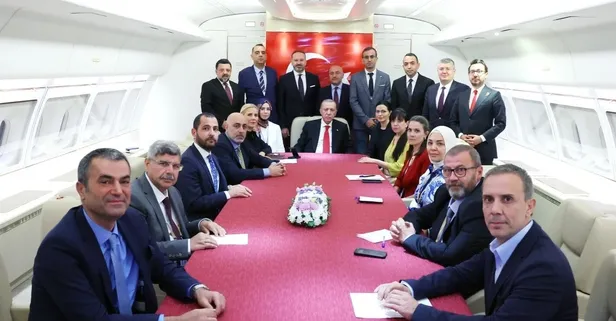 Başkan Erdoğan'dan İspanya ve İtalya dönüşü uçakta önemli açıklamalar
