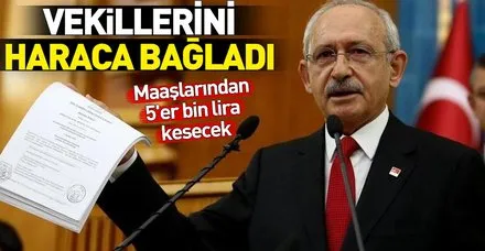 Kılıçdaroğlu'nun kaybettiği davalar için CHP’li vekillerden 5’er bin TL kesilecek