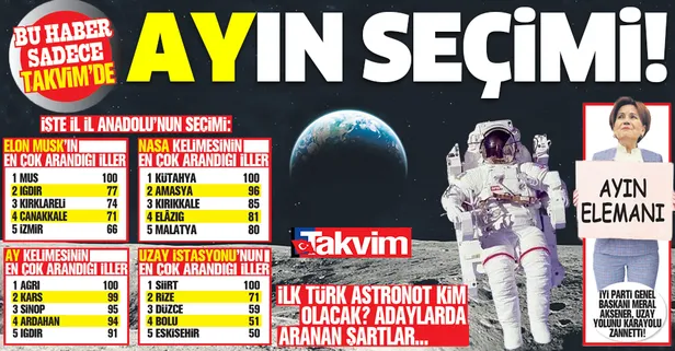 Muhalefet yan çizse de millet uzay macerasını çok sevdi!