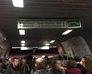 Hacıosman-Yenikapı metro hattında aksama