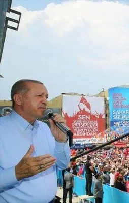 Sakarya'da Erdoğan coşkusu