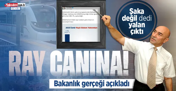 Tunç Soyer'in 'raylı sistem' iddiası yalan çıktı! Ulaştırma ve Altyapı Bakanlığı İZBAN'a yapılan yatırımı açıkladı