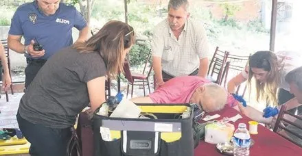 Çay bahçesinde sırtınan vuruldu!